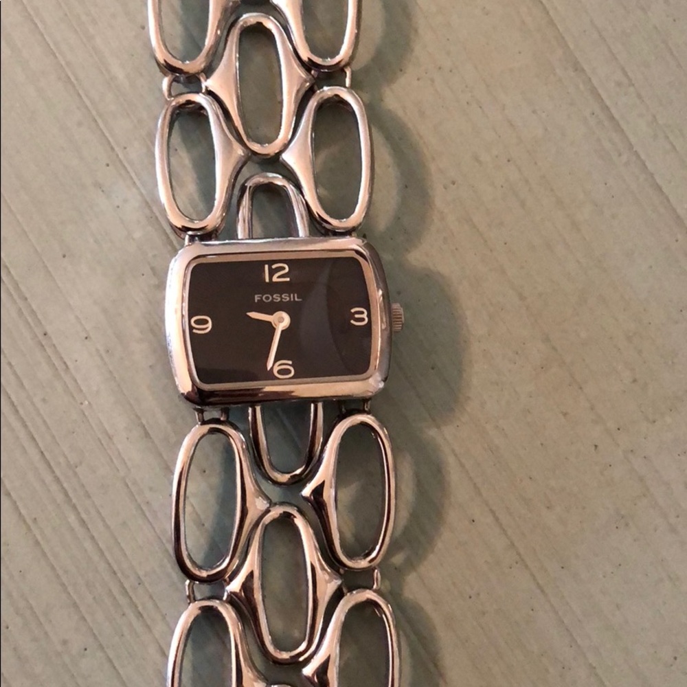 Fossil silver bracelet watch